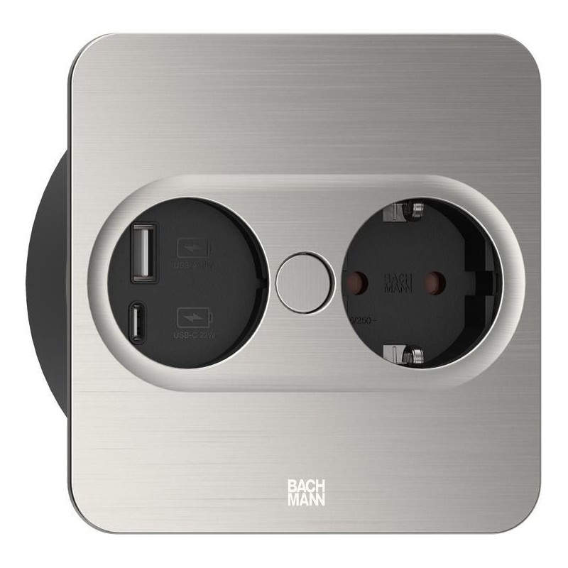 Bachmann TWIST 2 1xCEE7/3 1xUSB A/C 22W Bachmann TWIST 2 1xCEE7/3 1xUSB A/C 22W